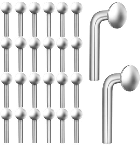 Baluue - Juego de 100 pasadores de seguridad M5 de acero galvanizado antioxidante, para estanterías de paletas, uso almacenes y bricolaje de 1,65 pulgadas