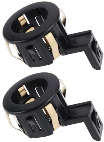 VGOL 2 Stück Auto Einparkhilfe Sensor Gehäuse Auto Rückfahrradar Abdeckung 39681-TL0-G01ZD 8934833030 Kompatibel mit Honda Kompatibel mit Accord Schwarz
