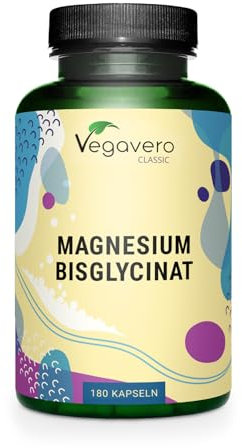 Magnesio Bisglicinato | 400 mg di Magnesium Elementare | Altamente Biodisponibile | Contro Stanchezza e Affaticamento | Certificato in Laboratorio | Vegavero