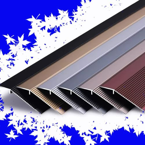 ZIUSFAC Übergangsprofil Schweller Rampe Breite 10 cm Ausgleichsprofil Metall Übergangsschiene, 90 cm 130 cm Antirutsch Bodenprofil Für Türschwelle Höhenausgleichsprofil 1-4CM(Red,L105cm/41.3in)