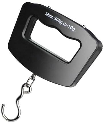 Bilancia pesapersone per bagagli con gancio, bilancia per bagagli - Bilancia pesapersone per bagaglio da 110 lb/50 kg Bilancia da viaggio portatile | Bilancia intelligente a batterie per valigie a