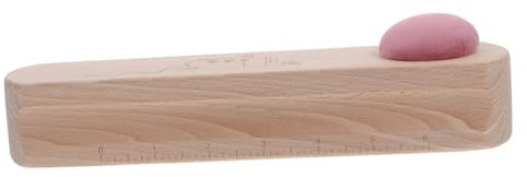 Operitacx Ironing Pad for Crafting Tailors Steam Dual Scale Clapper Quilters Pressing Tool Wooden Pin Cushion