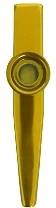 Metall Kazoo Mini Aluminiumlegierung Kazoo Instruments Tragbares Blasinstrument für Live-Auftritte und Chöre (GOLD)