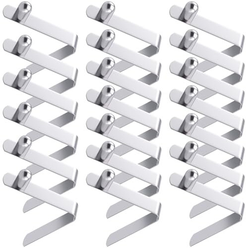 SmallCat 20 Stück Druckknopf-Federstifte, Edelstahl-Zeltstangen-Clips, 6 mm, Kajak-Paddel-Feder-Clips, Outdoor-Verriegelungsrohr-Zubehör für Camping, Zelt, Regenschirm