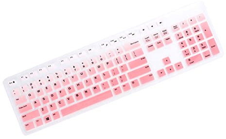 Veemoon Silikon Tastaturschutzfolie Kompatibel Für Dell Wired Keyboard Dünner Staubabweisender Schutz Mit Angenehmem Tippgefühl Passgenau Für Desktop-pc Tastaturen Leicht Zu Reinigen