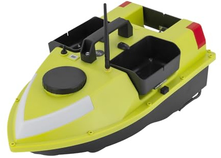 Fiskedrag båt, RC fiskedrag båt, 500 m foderbåt, med ekolot och GPS, ljusbalkar, 99 positioneringspunkter, 2 kg lastkapacitet, för sportfiskare camping och vatten