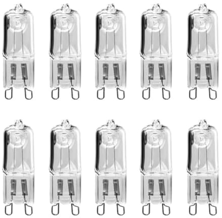 Lampe à ampoule halogène Durable, résistante aux hautes températures, for fours, réfrigérateurs, ventilateurs, 10 pièces