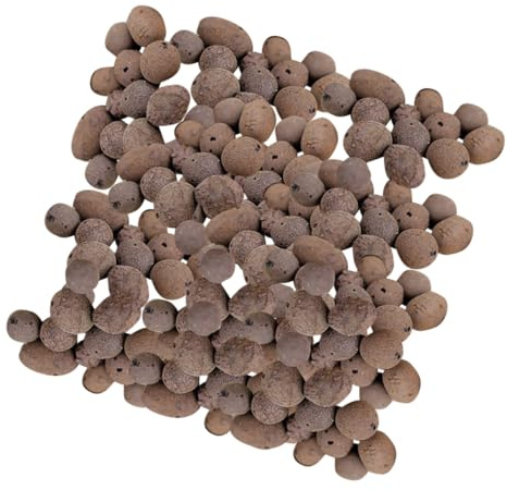 WEKADRIN Ceramsite Drenante per Giardinaggio 1 kg, Pietra Ceramsite Traspirante per Piante Grasse e Vaso, Argilla Espansa Naturale, Materiale Leggero e Inodore per Coltura Fuori Suolo