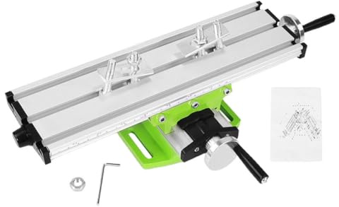 Alipis Tavolo da Lavoro Multifunzione a Croce Mini Supporto per Trapano da Banco Scorrevole per Fresatrice Utensile Compatto per Uso Domestico e Officina