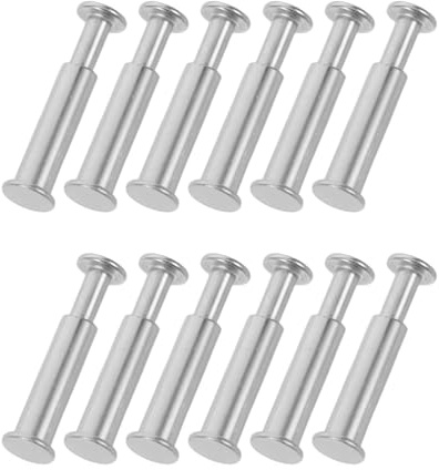 Toddmomy 12 Piezas Remaches de Cuchillo para Mango de Acero Inoxidable Plata Mejora de Agarre Seguro y Alta Durabilidad para Uso en Casa y Fabricación de Cuchillos