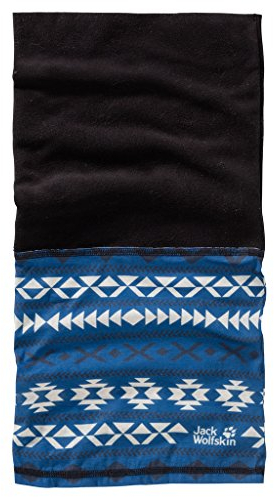 JACK WOLFSKIN Kopftuch PRINT FLEECE HEADGEAR, royal blue allover, ONE SIZE, 1906341-7706