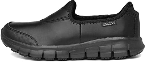 Skechers Sure Track, Mocassini Donna, Black Deep Drk, 35.5 EU
