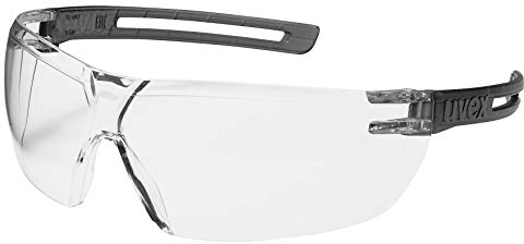 Uvex x-fit Schutzbrille 9199 - beidseitig extrem kratzfest & chemikalienbeständig, 100% UV-400-Schutz - Sicherheitsbrille mit klarer Scheibe - Arbeitsbrille für Labore