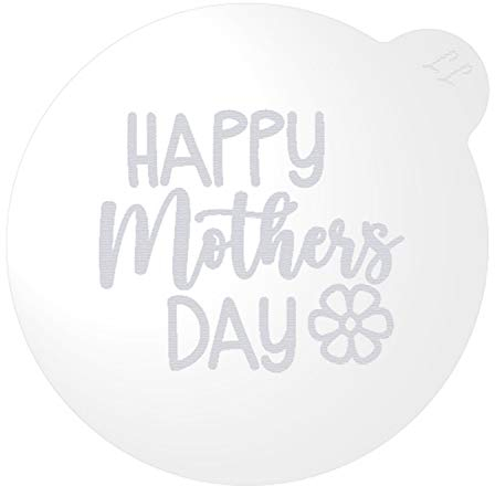 LissieLou Happy Mother's Day Style 2 Cookie Embosser Love Heart Icing Fondant Stamp - Clear