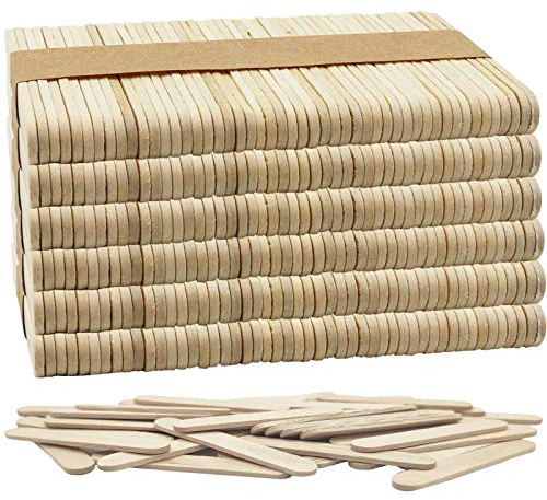 OWLKELA 300PCS Mini Lollipop Sticks 2.5 inch, Wood Craft Sticks, Lolly Sticks for Home and School Crafts, Lollipop Sticks, Popsicle Sticks, Ideal for Arts and Handwork, Classroom Art Supplies