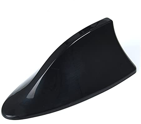 iSpchen Haifischflosse Antenne Auto Dachantenne Universal Autoantenne Radio Antenne Signal Verstärker FM&AM-Antenne Wasserdicht und Staubdicht Sonnenschutz Haifisch Antenne,Schwarz