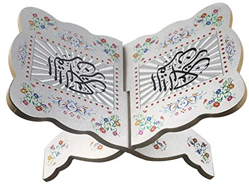 JAWSEU Support À Livre en Bois Saint Coran Porte-Livre Support Pliant Bibliothèque Prière Bois Livre Stand Support de Livre Musulman Titulaire de Livre pour La Décoration de La Maison