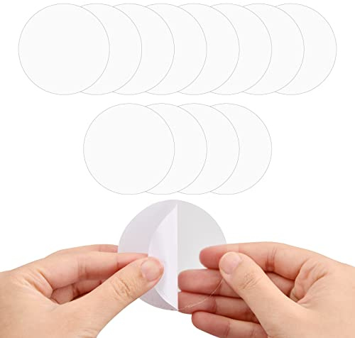 Vesaneae 12 Stück Reparatur Patches, TPU Wasserdicht Transparent Reparatur Flicken, Selbstklebende Reparaturflicken, Reparatur Tape Aufkleber für Zelt Schlauchboot Schwimmring Luftbett