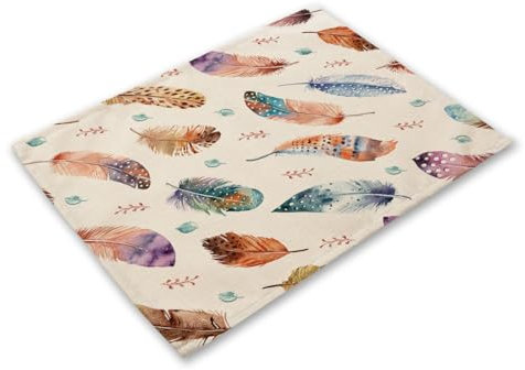 Salvamanteles Individuales Pájaro Verde Salvamanteles Individuales Mesa Juego de 2 manteles Individuales Lavables Antimanchas Antideslizante Resistente Al Calor bajoplatos Lino