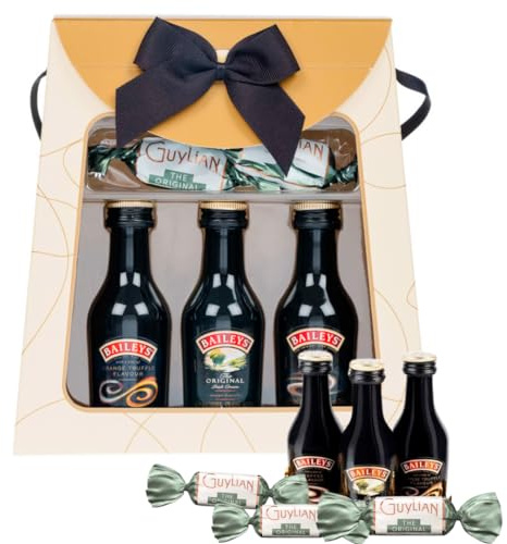 Mothers day gift - Baileys Handbag Gift - Original Baileys Irish Cream | Baileys Truffle Orange & Coffee Flavour with Guylian Chocolates for Women Men Couples Gift Set