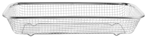 MAGICLULU Edelstahl Abflusskorb 12.20X4.72X2.17In Verdickter Mehrzweck Siebkorb Für Obst Gemüse Spüle Küchen Abtropfkorb Und Aufbewahrungskorb