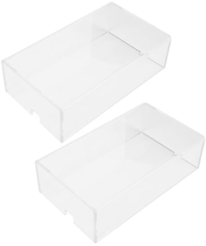 UKCOCO 2St Acryl-Maushülle Würfelbox aus Acryl -Schutzhülle - Abdeckung Fall Computermaus Mausschutz liefern Schreibtisch Zubehör Puppenkiste Staubschutzhaube Abdeckung