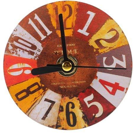 PRETYZOOM Kühlschrankmagnet Retro Uhr Aufkleber Kreative Antike Wanduhr Magnete Für Kühlschrank Mit Aa-Batterie Nicht Enthalten Befestigung An Eisenoberflächen Oder Wandhängung
