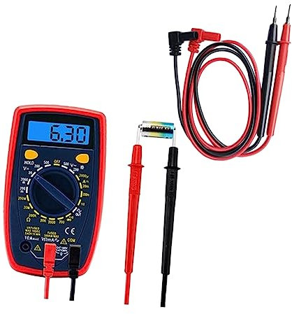 Hemobllo Set Di Cavi Di Per Multimetro Digitale 10a, Sonde Di in Silicone Impugnature Ergonomiche, Tester Voltmetro Professionale Per Officina e Uso Domestico