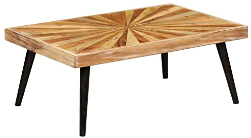 BUKSCYJS Couchtisch kleine Zimmer, Sofatisch, Wohnzimmertisch Couchtisch Massivholz Mango 90x55x36 cmFür Wohnzimmer, Schlafzimmer, Büro, Eingang, Korridor