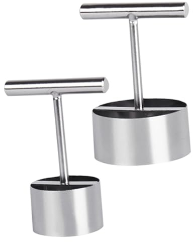 PHENOFICE 2pièces Vide-Fruits Métal Outil pour Fruits Poires Dénoyauteur Domestique Facile Utiliser Nettoyer