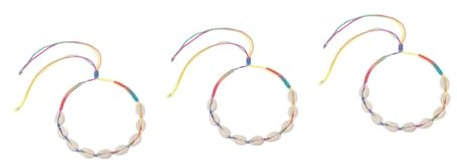 LIFKOME 2 Stück Muschel-halskette Aus Jadefaden Gewebt Muschelschmuck Im Ethno-stil Für Damen Modische Halskette Für Abschlussball Party Strandparty