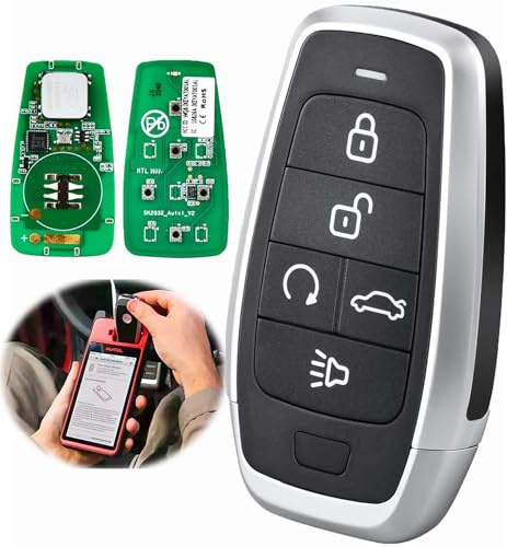 Autel MaxiIM IKEY IKEYAT5TPR Sostituzione Smart Key Programmabile 5 Pulsanti Blocco Sblocco Sblocco Sospensione Aria Avvio Remoto Pulsanti antipanico Qualità OE per oltre 700 veicoli OBD Learning 40