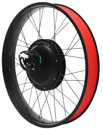 MccoMMon 26-Zoll-E-Bike-Motor-Umbausatz, 48V 1000W Vorderradmotor, E-Bike bürstenloser Hinterradmotor, integrierter Controller, LCD-Display, PAS-Sensor