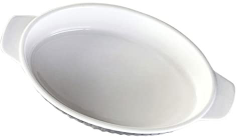 CONGARTENO Teglia in Ceramica Da Forno Teglia Allungata Ceramica e Torte Resistente Ad Alta Temperatura Facile Da Pulire Utilizzabile in Microonde e Lavastoviglie