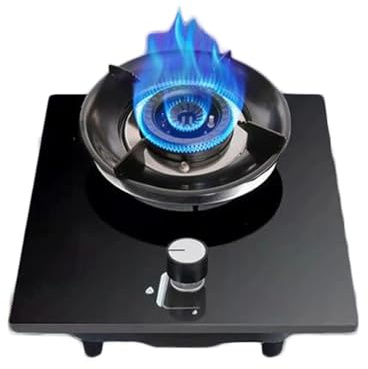 Fornello a gas per interni, bruciatore singolo, piano cottura ad alta efficienza 5.0KW con anello antincendio a 9 cavità, GPL compatibile per appartamenti compatti e piccoli spazi cucina