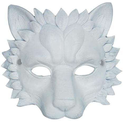 Bvizyelck Masque De Lion, Masques D'animaux Pour Adultes, Masque De Tête Animale Lion, Masques De Lions Demi-masque Pour Déguisement D'Halloween, Accessoire De Costume, Carnaval, Fête À Thème