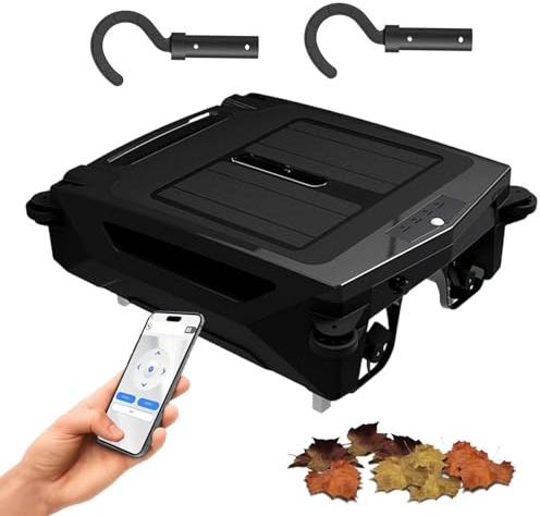HCAUYNN Skimmer Solar para Piscinas, Limpiafondos EléCtrico para Piscinas, Dos Modos De Trabajo: Limpieza RáPida/Limpieza Normal, Control por App.
