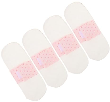 TEHAUX Waschbare Periodeneinlagen aus Baumwolle Wiederverwendbar Hautfreundlich und Atmungsaktiv 4 Stück für Frauen bei Menstruation und Wochenbett
