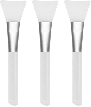 ApexPine Silicon Brush - Facial Mask Applicator for Skincare, Reusable Anti-Aging Tool | Soft & Durable for Gels, DIY Masks, Easy-to-Clean [Pack of 3]