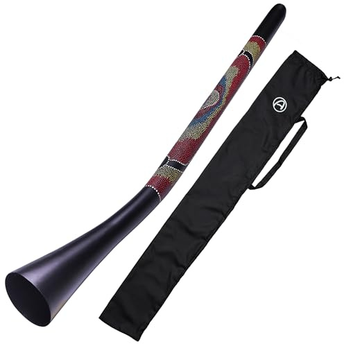 Didgeridoo Synthetic Wide Bell 143cm - Didgeridoo avec large gobelet chantant pour une résonance profonde
