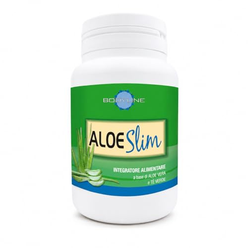 Aloe Slim Integratore con Aloe Vera e Tè Verde | Supporto al Drenaggio dei Liquidi Corporei e all'Equilibrio del peso corporeo | Ricco di Antiossidanti Naturali | 60 Compresse