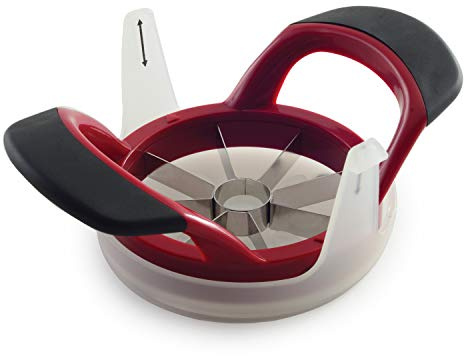 Norpro 5099 Grip Ez Fruit Wedger/Corer with Push Plate, 8 Sections