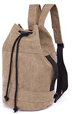 LOSMILE Rucksäcke Damen Herren Daypacks Seesack Leinwand Rucksack Canvas Reisetaschen Umhängetasche Weekender Schultertaschen.