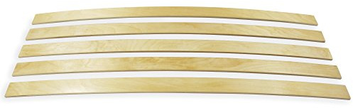 wiedergutschlafen Ersatz-Federholzleisten – 5er Set | Ersatzteile zur Lattenrost Reparatur | Birkenholz | FSC-Zertifiziert | 63 mm breit, 8 mm stark (700 mm)