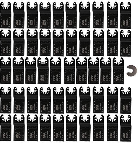 Newone 50 Power Oscillating Tool Accessories Power Oscillating Tool Blades Wood Universal Multitool Blades Compatible for dewalt dremel Fein Rockwell Black & Decker Bosch Craftsman Ridgid Makita Skil