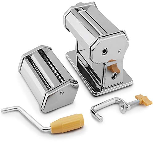 QSCTYG Macchine per Pasta a Mano Macchina per Noodle Manuale per la casa Tutto l'acciaio Inossidabile Acqua Acqua da Acqua Pin Rolling Pin Gnocchi della Pelle 77