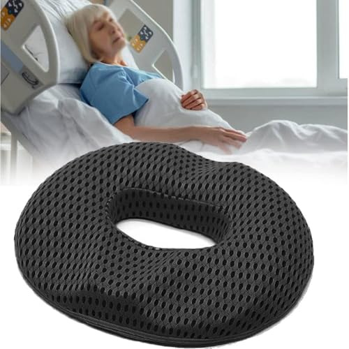 OXFUZZ Cuscino Antidecubito per Anziani, Ciambella Cuscino Sedia Memory Foam, Anello Della Sede Del Coccige, Cuscino per Seduta Ortopedico per Casa, Auto, Ufficio E