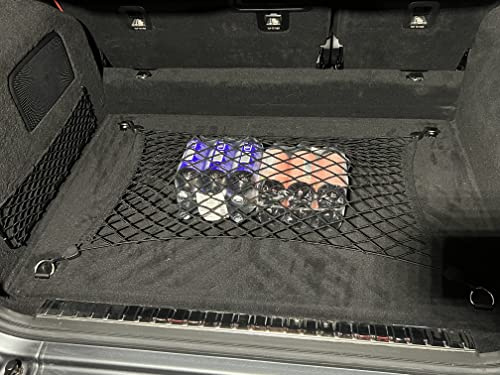 Floor Style Automotive Elastic Trunk Mesh Cargo Net for Mercedes Benz G 500 G 550 G63 2019-2025 - Premium Trunk Organizer and Storage - Luggage Net for SUV - Best Car Organizer Mercedes Benz W463