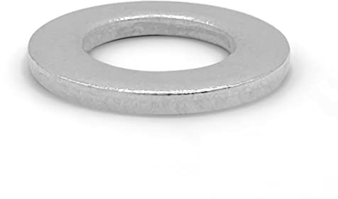 NOLDAR | Arandelas planas DIN 125 para métrico M10 (500 unidades). Acero inoxidable AISI 304 (A2). Diámetro interior 10,5mm. Diámetro exterior 20mm.