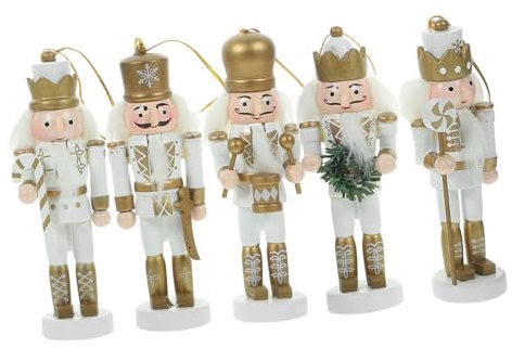 PRETYZOOM Casse-Noisette Sapin de Artisanal Lot de 5 Pièces Décoration Créative pour Maison